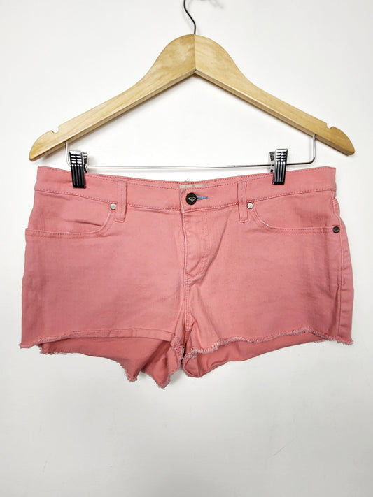 Roxy pink low rise denim shorts | Size 11