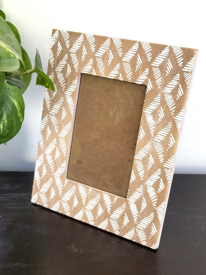 Boho print picture frame