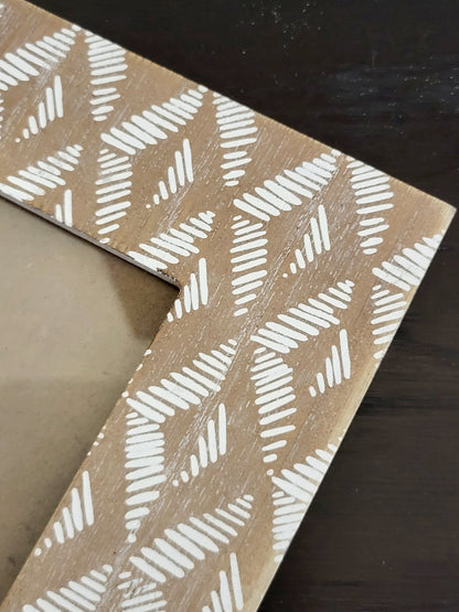 Boho print picture frame