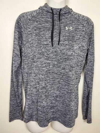 Under Armour Women's Tech Twist Hoodie  in heathered grey | Size SMALL