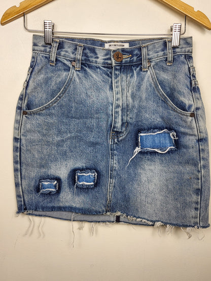 One Teaspoon distressed denim mini skirt | Size 26 - AS IS
