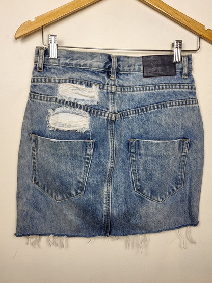 One Teaspoon distressed denim mini skirt | Size 26 - AS IS