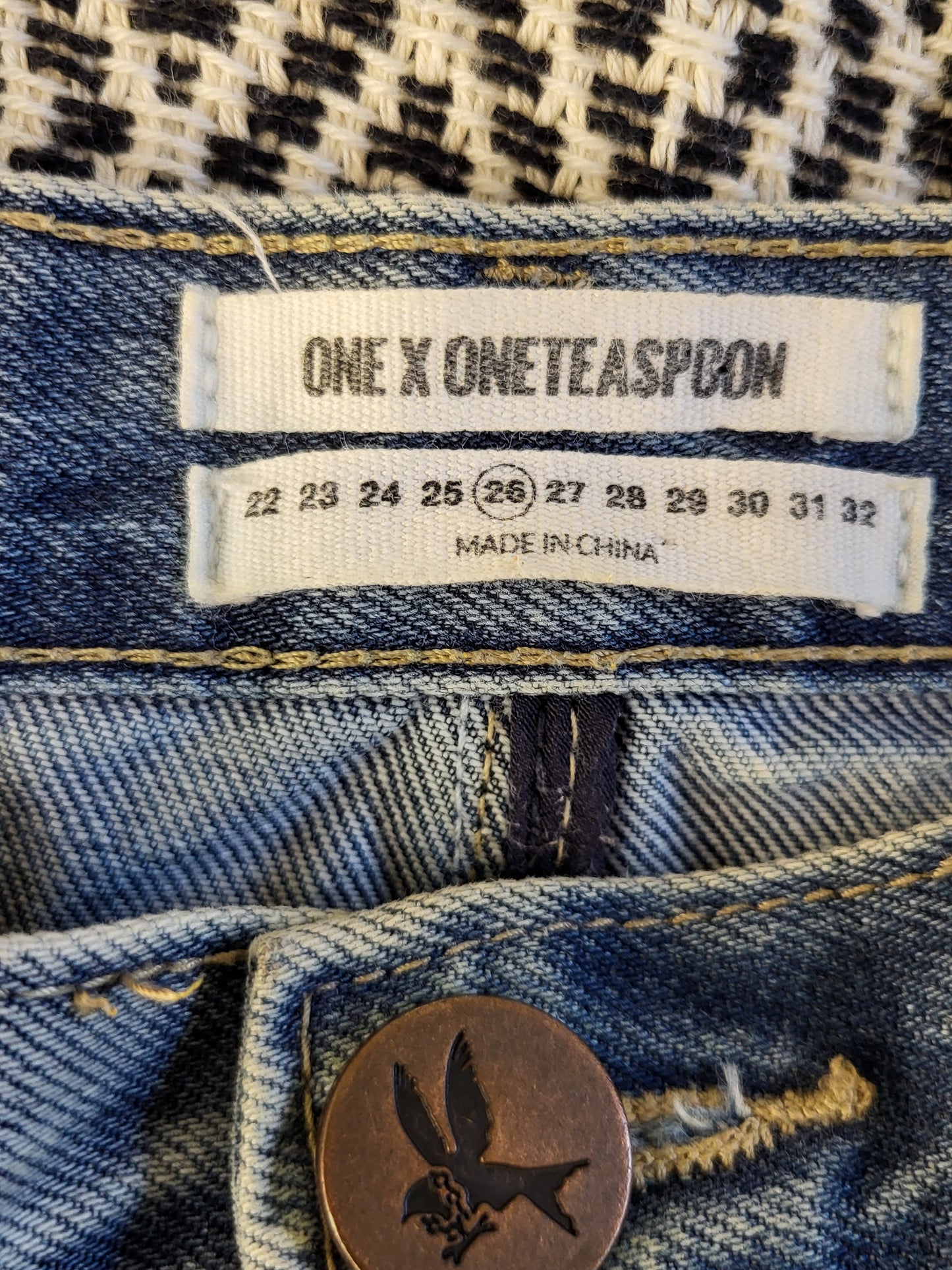One Teaspoon distressed denim mini skirt | Size 26 - AS IS