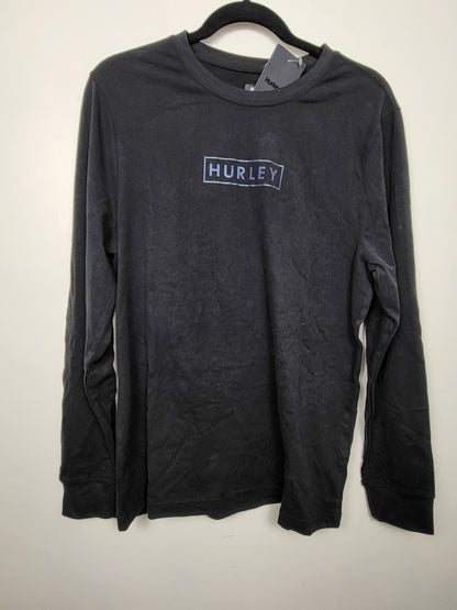 NEW - Hurley black boxed logo graphic tee | Men's size SMALL