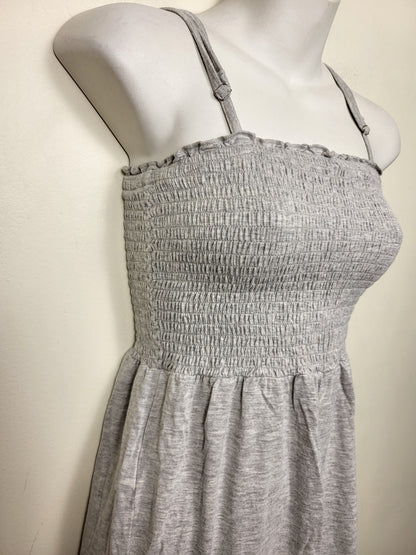 Forever 21 grey smocked sleeveless romper | Size SMALL