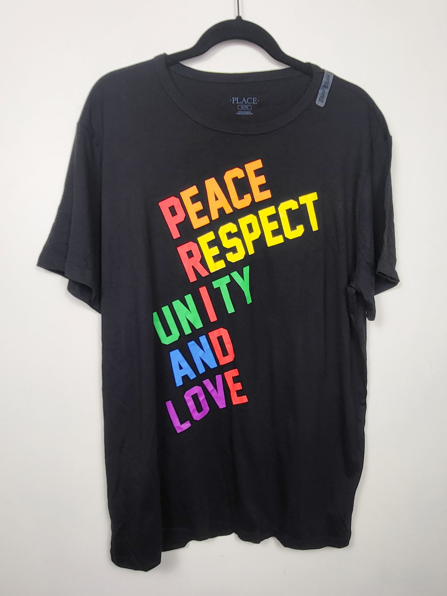 NEW - Children's Place black Pride t-shirt | Adult size XL