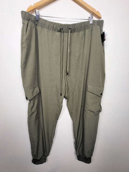 NEW - Ardene Curve olive green lightweight cargo joggers | Size 2XL