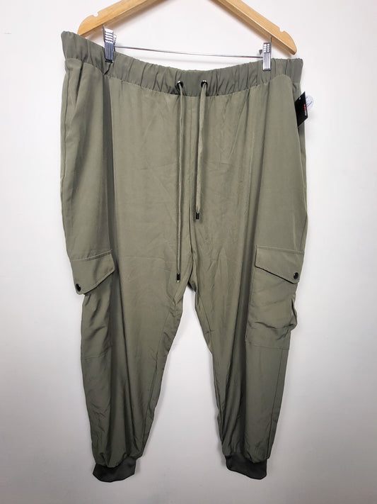 NEW - Ardene Curve olive green lightweight cargo joggers | Size 2XL