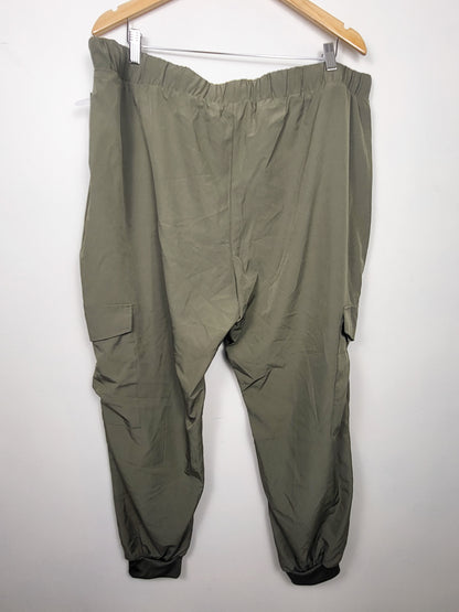 NEW - Ardene Curve olive green lightweight cargo joggers | Size 2XL