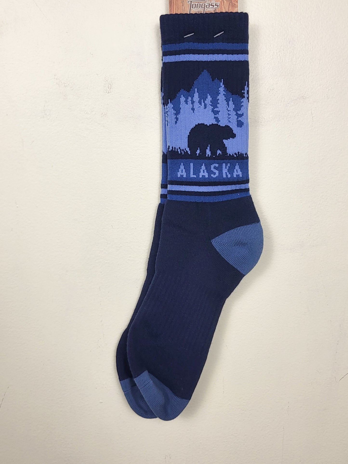 NEW - Tongas blue "Alaska"socks | Adult size 5+ shoe size