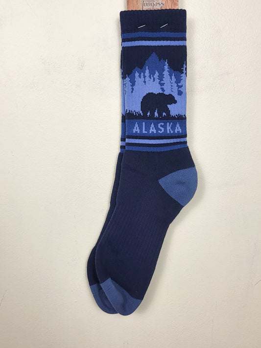 NEW - Tongas blue "Alaska"socks | Adult size 5+ shoe size