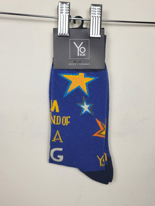 NEW - Yo Sox "I'm a Big Deal" crew socks | 7 to 12 shoe size