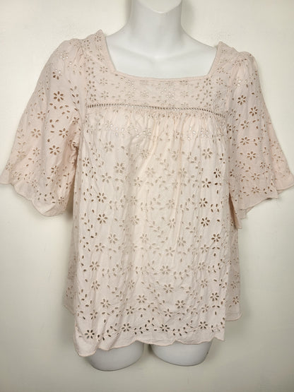 Gap pale pink eyelet top | Size XS