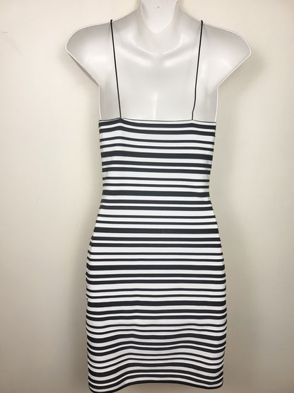 Topshop striped halter neck bodycon mini dress | Size 4