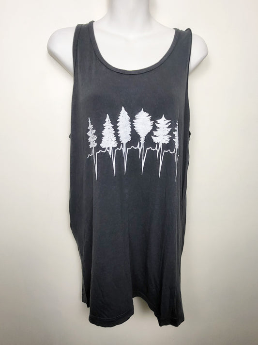 Kindered Coast grey treeline tank top | Approx size MEDIUM \ LARGE