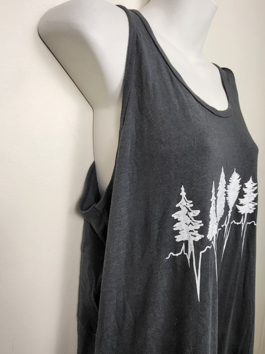 Kindered Coast grey treeline tank top | Approx size MEDIUM \ LARGE