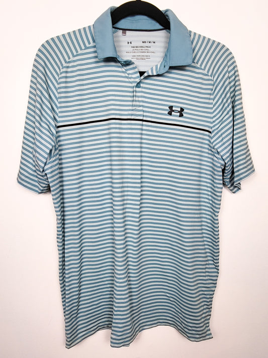 Under Armour  UA Iso-Chill Striped Polo | Men's size MEDIUM