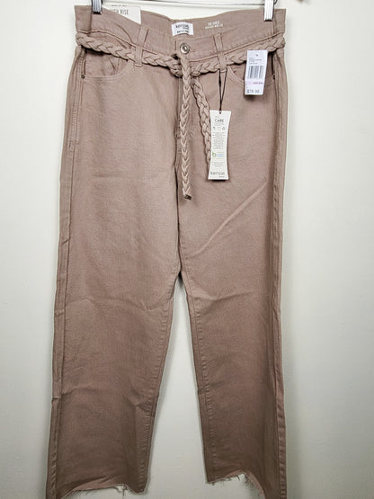 NEW - Kensie Jeans taupe "The Carla" high rise wide leg jeans | Size 6 (28)