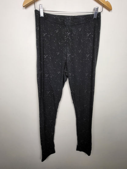 Kindered (Little and Lively) black space print bamboo leggings | Size LARGE