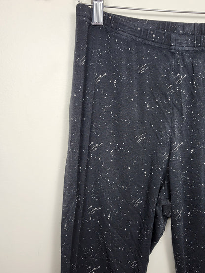 Kindered (Little and Lively) black space print bamboo leggings | Size LARGE