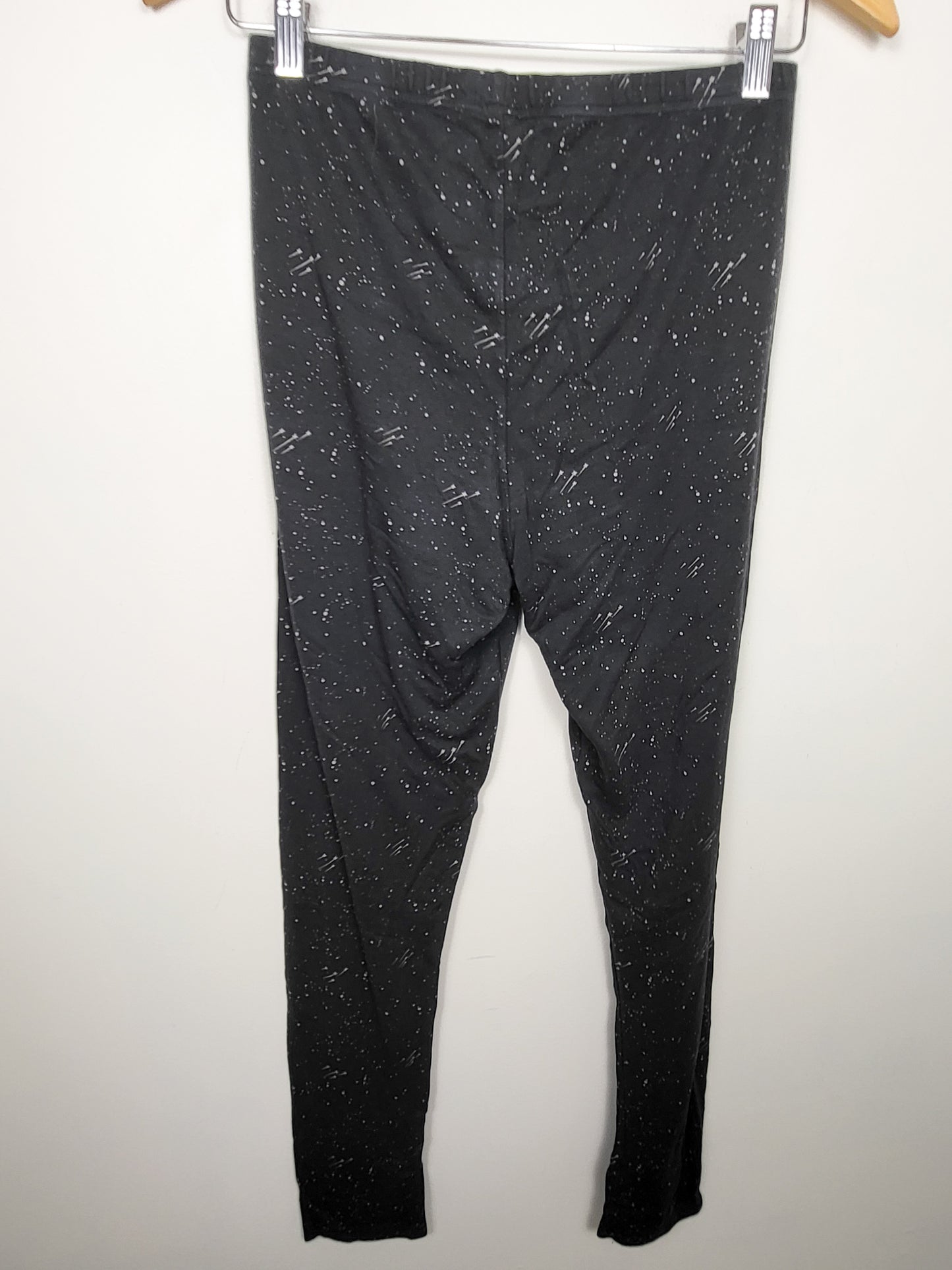 Kindered (Little and Lively) black space print bamboo leggings | Size LARGE