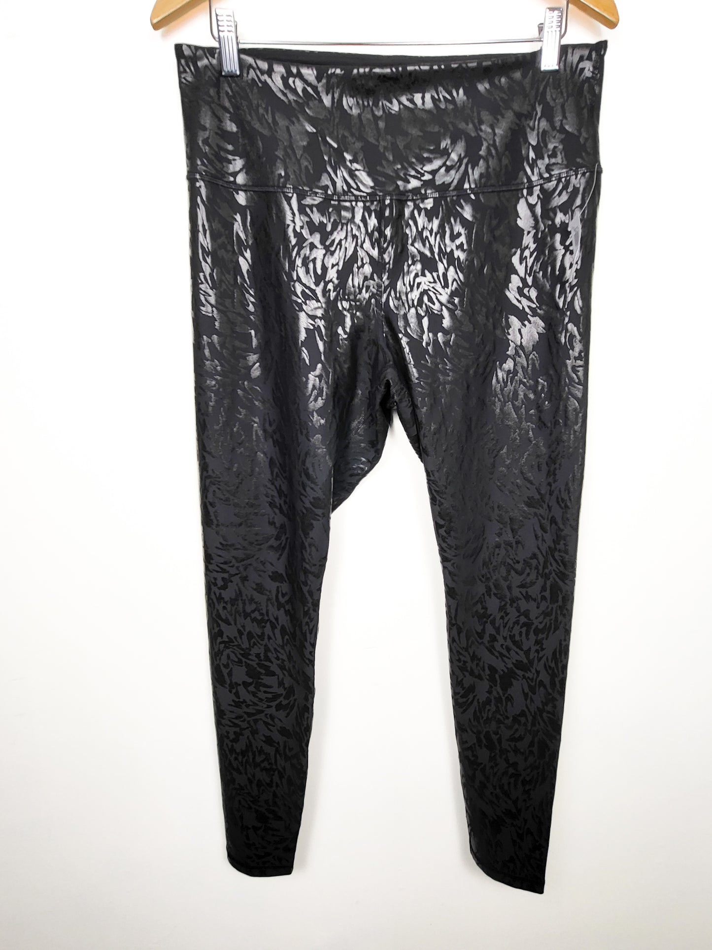 NEW - Old Navy black leopard print Powersoft leggings | Size XL
