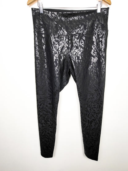 NEW - Old Navy black leopard print Powersoft leggings | Size XL