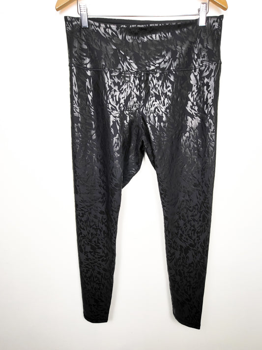 NEW - Old Navy black leopard print Powersoft leggings | Size XL