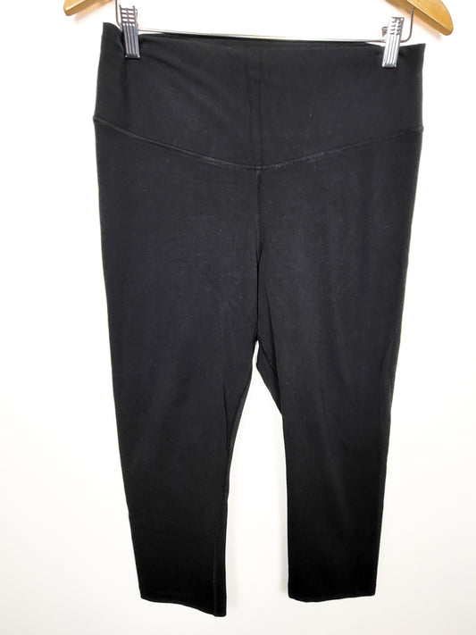Old Navy black cotton extra hi-rise cropped leggings | Size LARGE