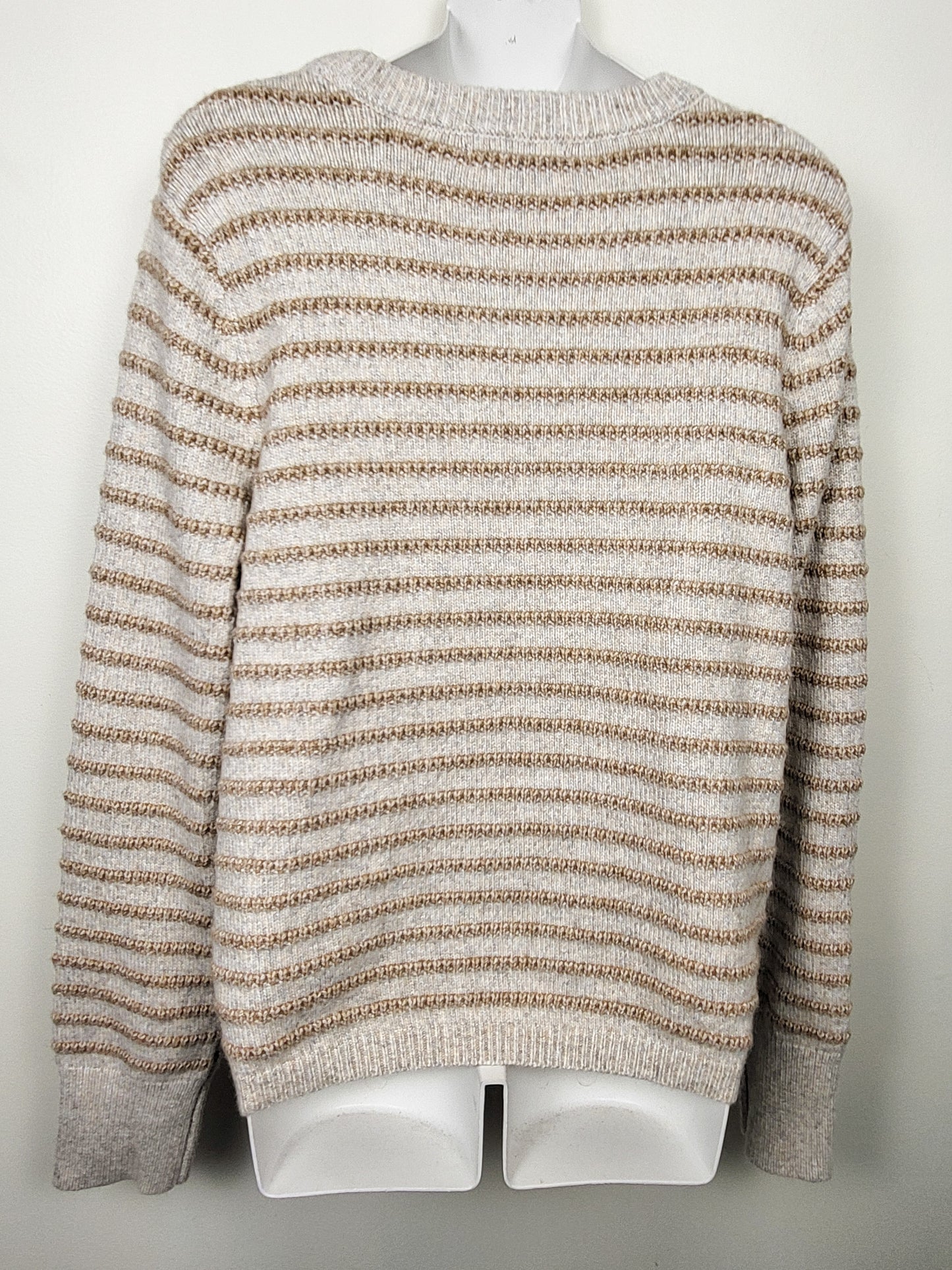 NEW - Tahari beige striped sweater | Size XL