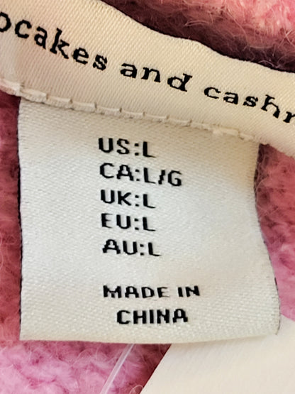 NEW - Cupcakes and Cashmere pink "Love" sweater | Size LARGE