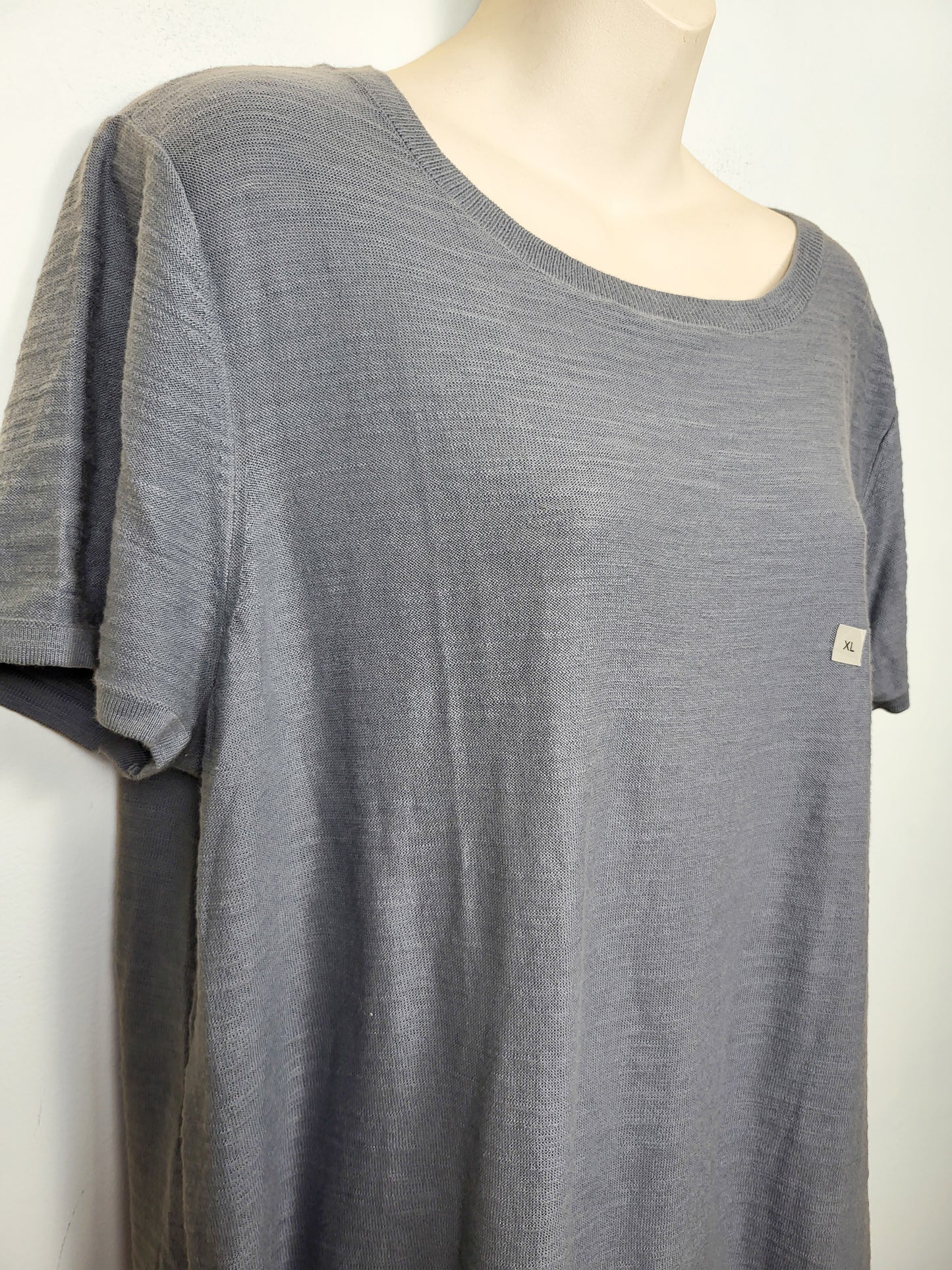 NEW - Loft blue-grey (more blue than it appears in photo) sweater tee | Size XL