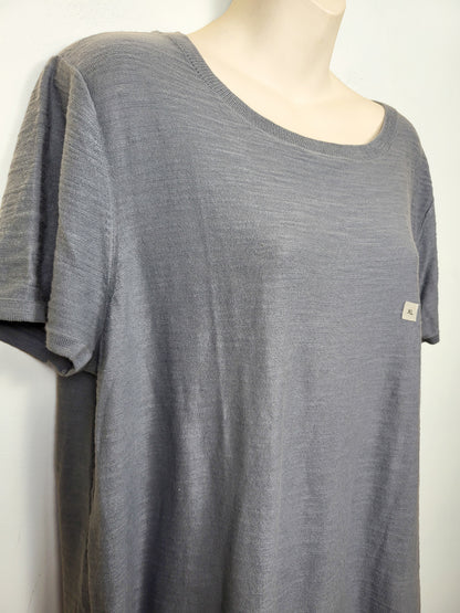 NEW - Loft blue-grey (more blue than it appears in photo) sweater tee | Size XL