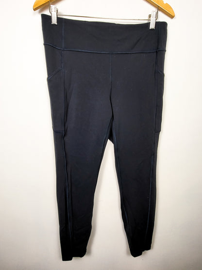 Lululemon true navy high rise "Invigorate" leggings | Size 12