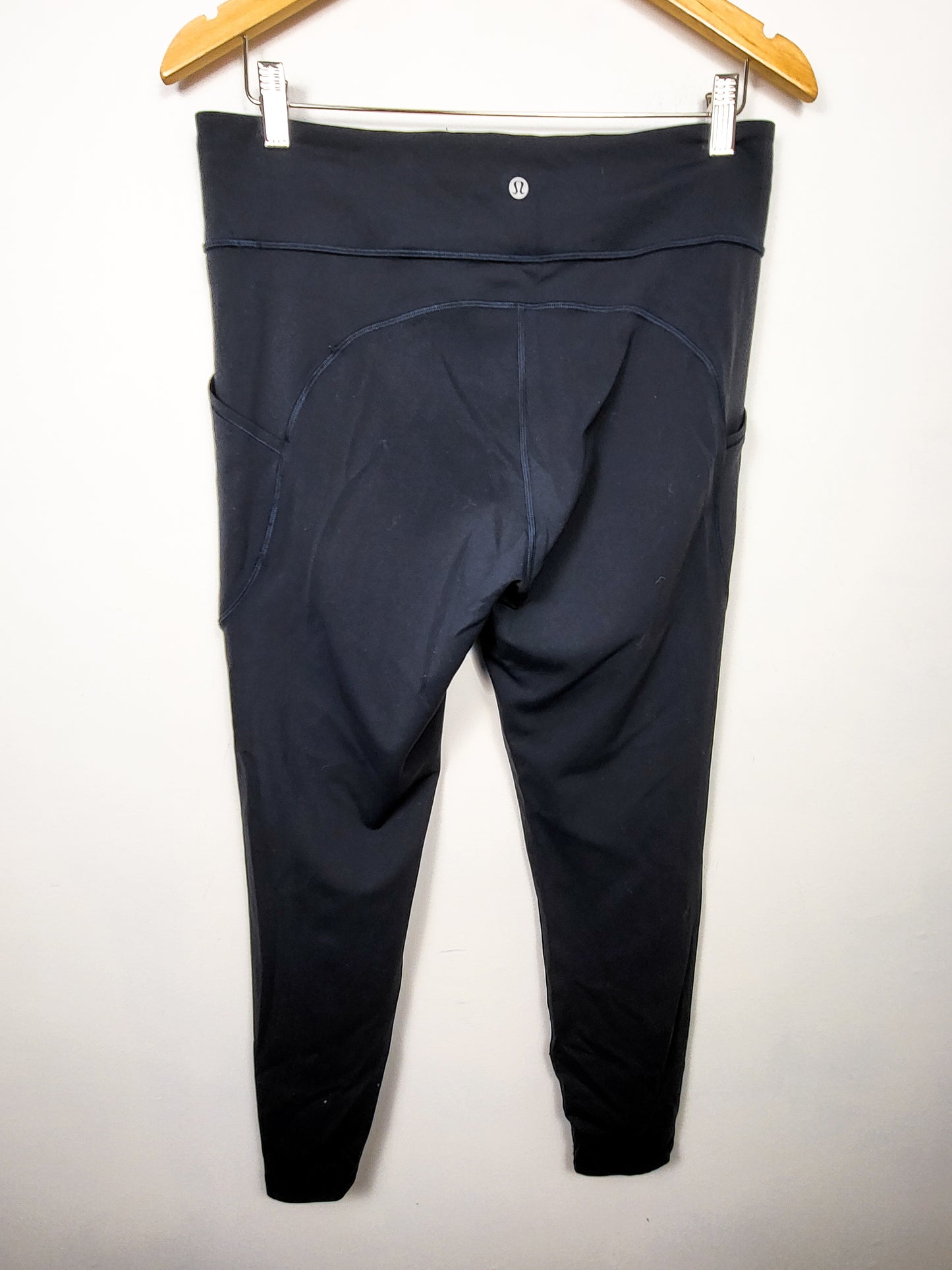 Lululemon true navy high rise "Invigorate" leggings | Size 12