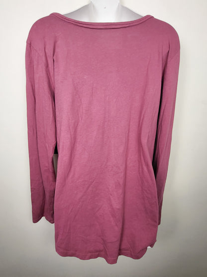 NEW - Eddie Bauer pink "Everyday" Henley top | Size XL