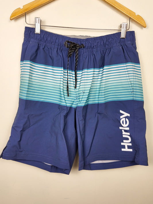 Hurley Men's Gradient Striped Volley Swim Shorts | Size MEDIUM