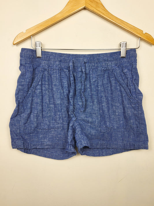 Silver Jeans Co. Linen-Blend Pull-On Short | Size SMALL
