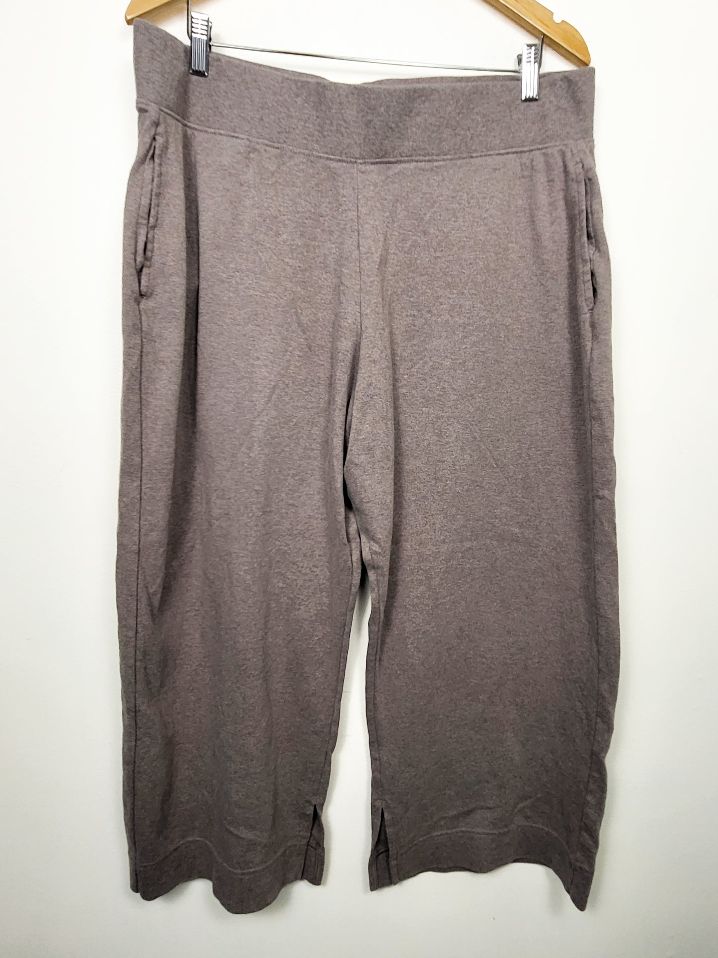 Pact Organic Cotton Airplane Wide Leg Pants in "Deep Taupe" colour | Size XXL