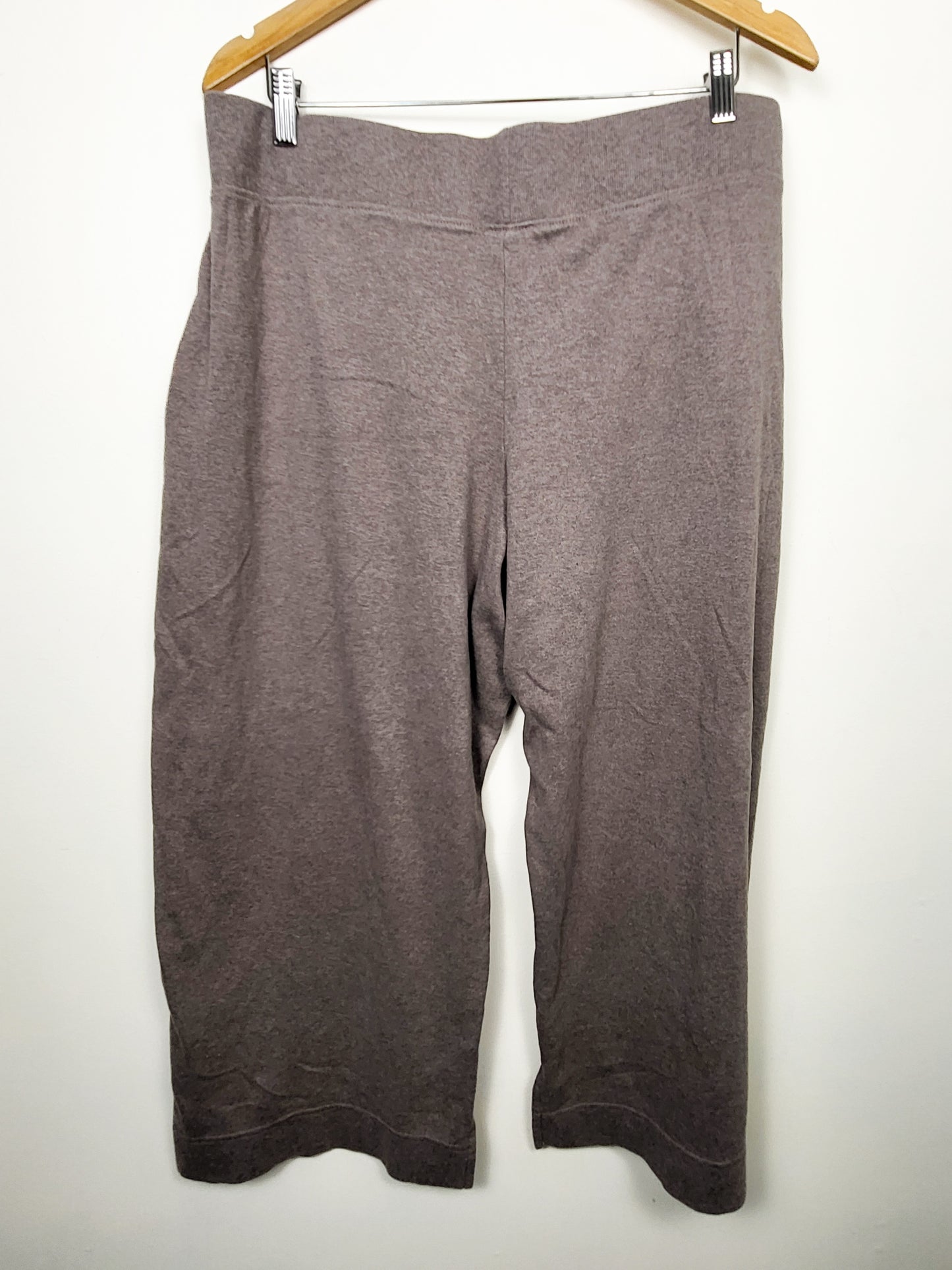 Pact Organic Cotton Airplane Wide Leg Pants in "Deep Taupe" colour | Size XXL