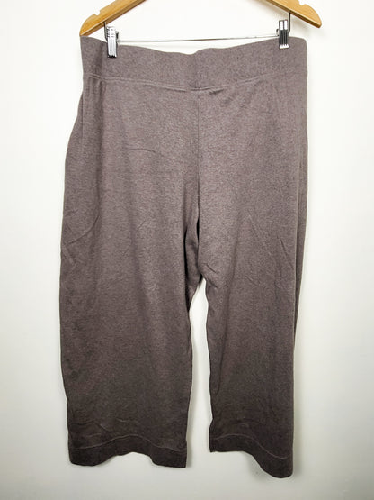 Pact Organic Cotton Airplane Wide Leg Pants in "Deep Taupe" colour | Size XXL