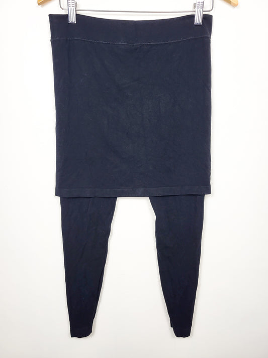 C'est Moi Bamboo 2-in-1 Skirt Leggings in Black | One size fits all (fits 4-12)