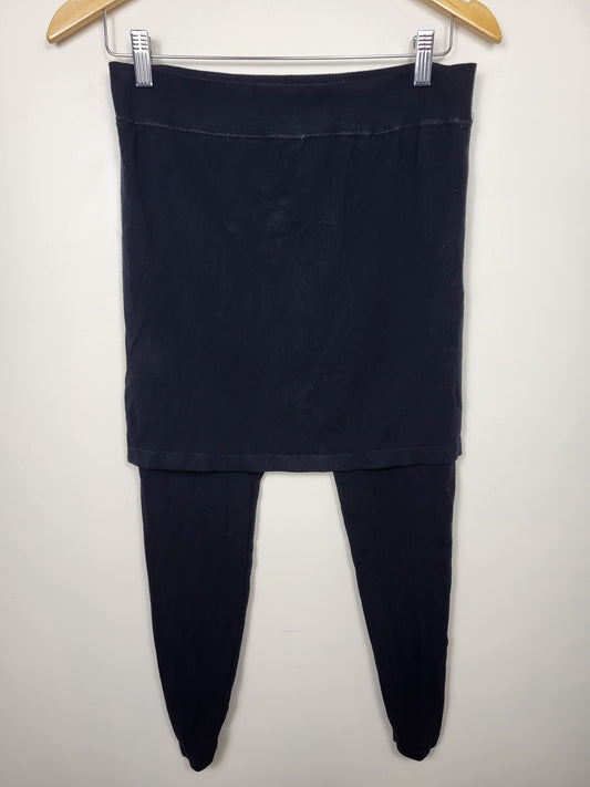 C'est Moi Bamboo 2-in-1 Skirt Leggings in Black | One size fits all (fits 4-12)