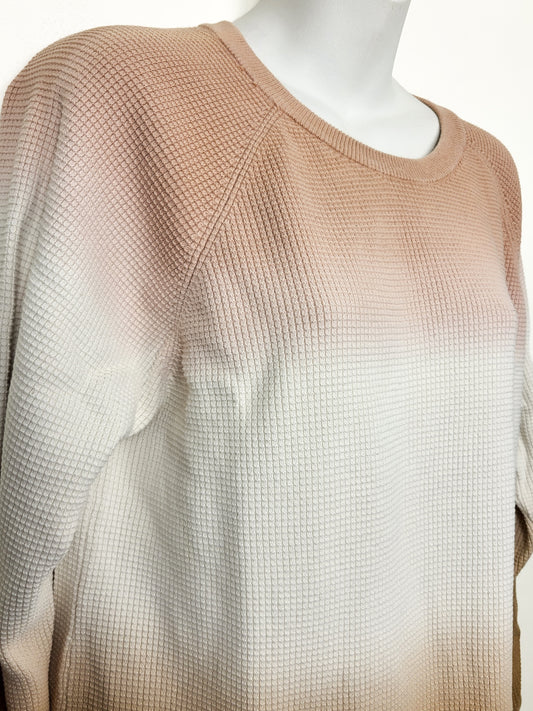 Calvin Klein ombre waffle knit shirt | Size 1X - AS IS