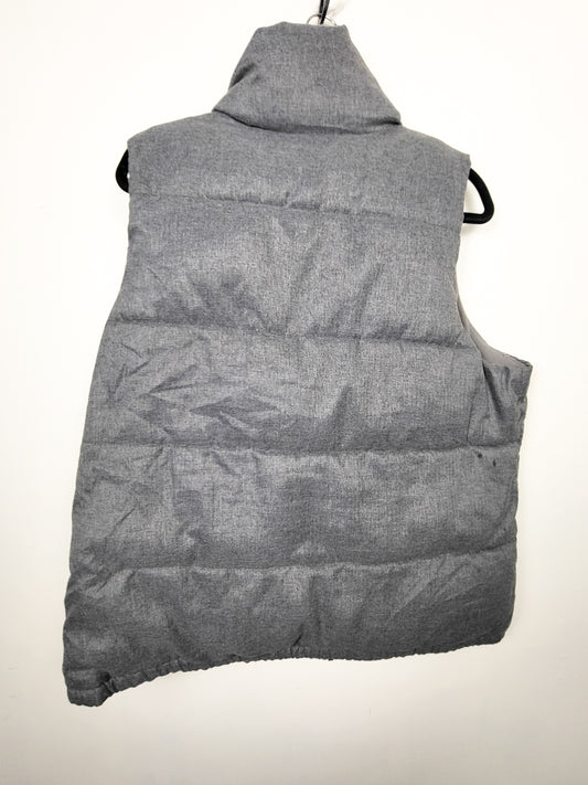 Old Navy grey quilted fleece lined puffer vest | Size XL - AS IS