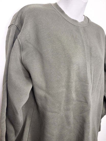 Brunette the Label olive green fleecy lined crewneck | Size M/L