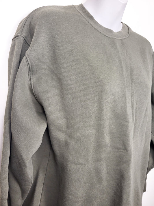 Brunette the Label olive green fleecy lined crewneck | Size M/L