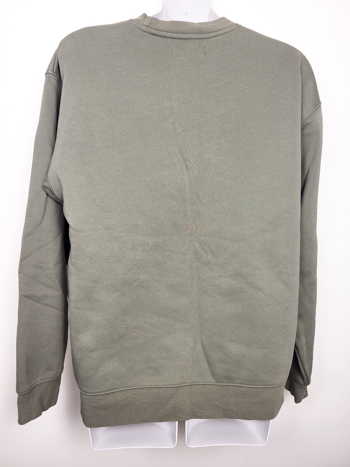Brunette the Label olive green fleecy lined crewneck | Size M/L