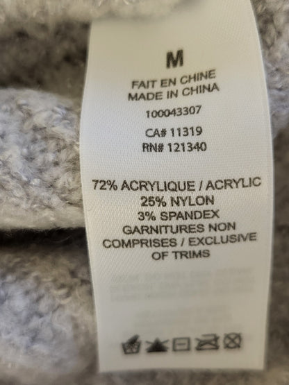 Dynamite grey ribbed v-neck sweater | Size MEDIUM