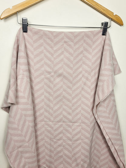 NEW - Love and Lore pink herringbone print scarf